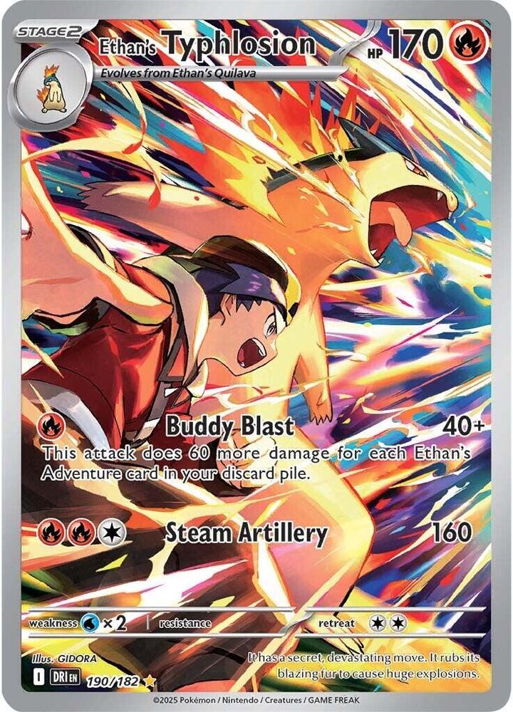 Ethan's Typhlosion 190/182 / Illustration Rare ESPAÑOL