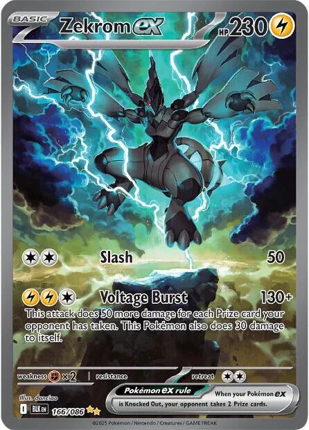 Zekrom ex 166/086 / Special Illustration ESPAÑOL