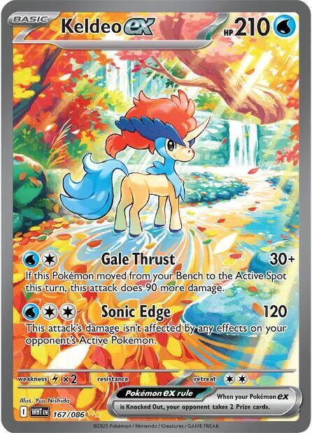 Keldeo ex 167/086 / Special Illustration Rare ESPAÑOL